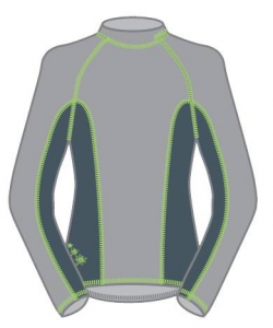 Рубашка KV+ FIORENTINA женская (серый/тёмно-серый)